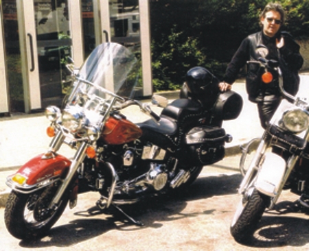Erwin und seine Harley Davidson